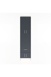 Hyperion Dolap 5 Raflı Tek Çekmeceli 4 Kapaklı 60x44x243 Aytaşı-Antrasit