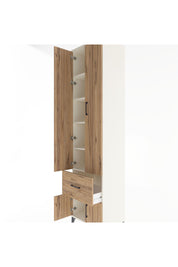 Hyperion Dolap 5 Raflı Tek Çekmeceli 4 Kapaklı 60x44x243 Aytaşı-Çam