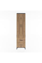 Hyperion Dolap 5 Raflı Tek Çekmeceli 4 Kapaklı 60x44x243