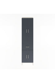 Hyperion Dolap 5 Raflı Tek Çekmeceli 4 Kapaklı 60x44x243 Aytaşı-Antrasit