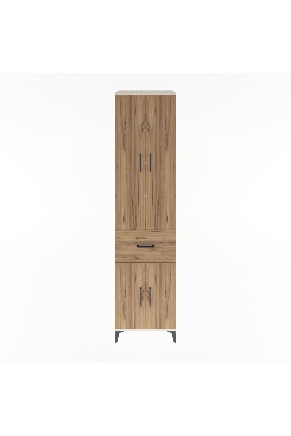 Hyperion Dolap 5 Raflı Tek Çekmeceli 4 Kapaklı 60x44x243 Aytaşı-Çam