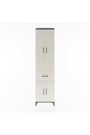 Hyperion Dolap 5 Raflı Tek Çekmeceli 4 Kapaklı 60x44x243 Antrasit-Aytaşı