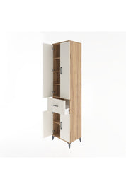 Hyperion Dolap 5 Raflı Tek Çekmeceli 4 Kapaklı 60x44x243 Çam-Aytaşı