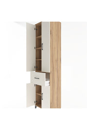 Hyperion Dolap 5 Raflı Tek Çekmeceli 4 Kapaklı 60x44x243 Çam-Aytaşı