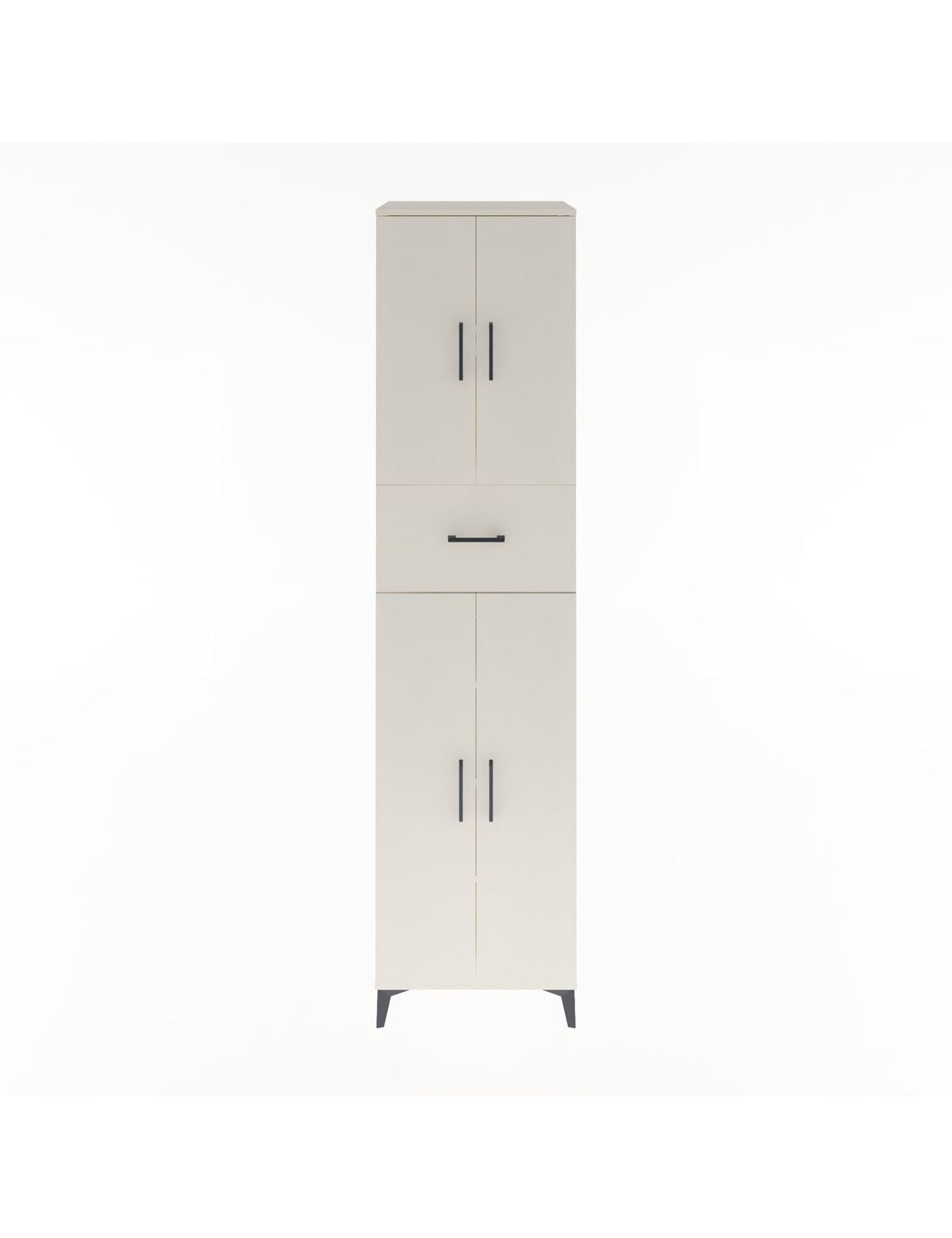 Hyperion Dolap 5 Raflı Tek Çekmeceli 4 Kapaklı 60x44x243 Aytaşı-Aytaşı