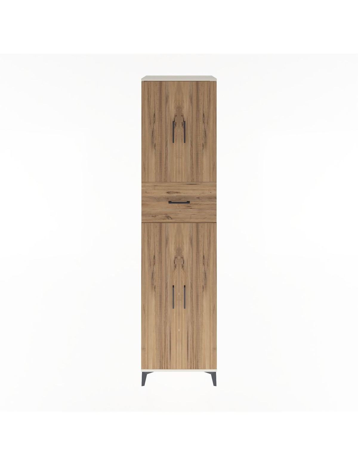 Hyperion Dolap 5 Raflı Tek Çekmeceli 4 Kapaklı 60x44x243 Aytaşı-Çam