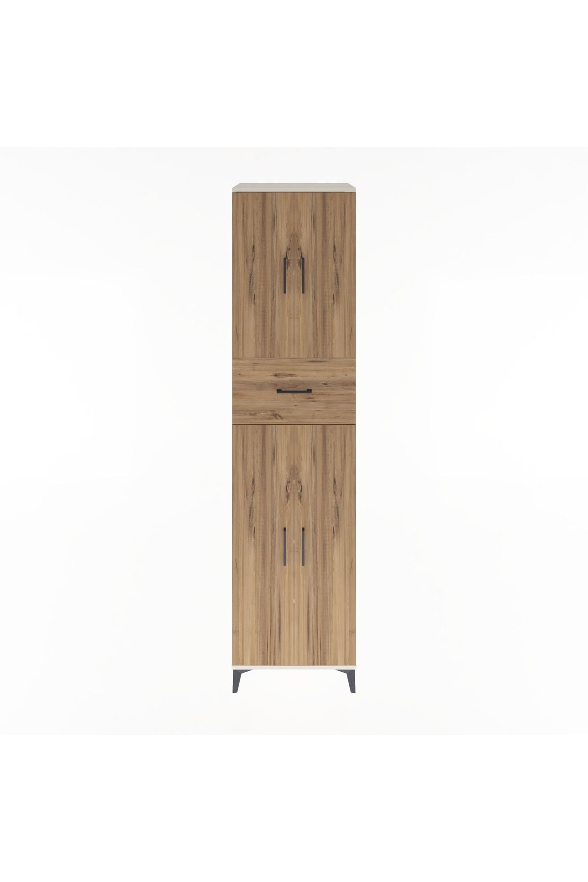 Hyperion Dolap 5 Raflı Tek Çekmeceli 4 Kapaklı 60x44x243 Aytaşı-Çam