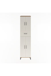 Hyperion Dolap 5 Raflı Tek Çekmeceli 4 Kapaklı 60x44x243 Çam-Aytaşı