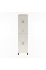Hyperion Dolap 5 Raflı Tek Çekmeceli 4 Kapaklı 60x44x243