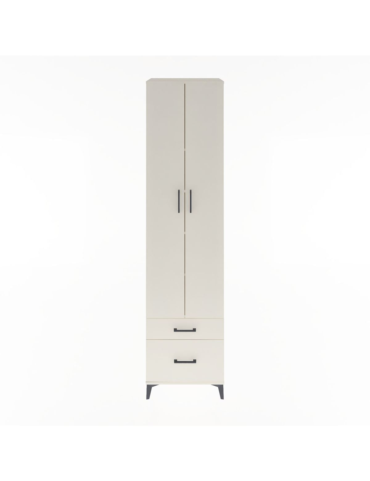 Hyperion Dolap 5 Raflı 2 Çekmeceli 2 Kapaklı 60x44x243 Aytaşı-Aytaşı