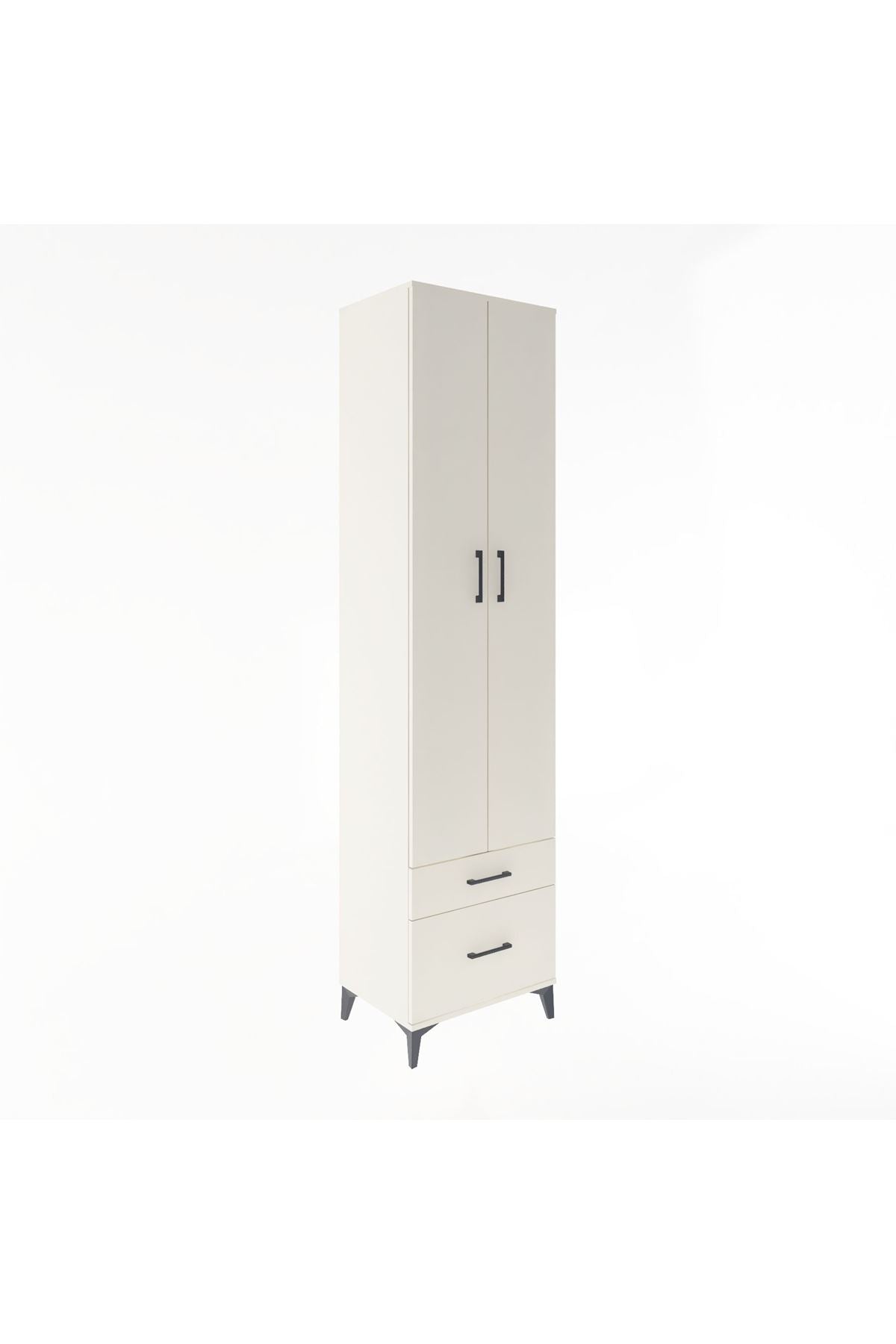 Hyperion Dolap 5 Raflı 2 Çekmeceli 2 Kapaklı 60x44x243 Aytaşı-Aytaşı