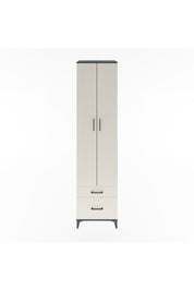 Hyperion Dolap 5 Raflı 2 Çekmeceli 2 Kapaklı 60x44x243 Antrasit-Aytaşı