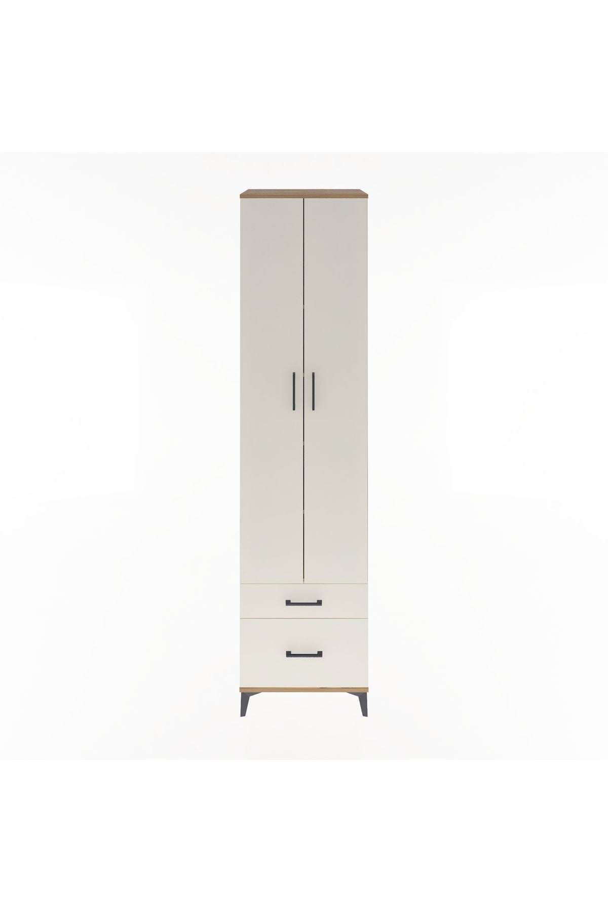 Hyperion Dolap 5 Raflı 2 Çekmeceli 2 Kapaklı 60x44x243 Çam-Aytaşı