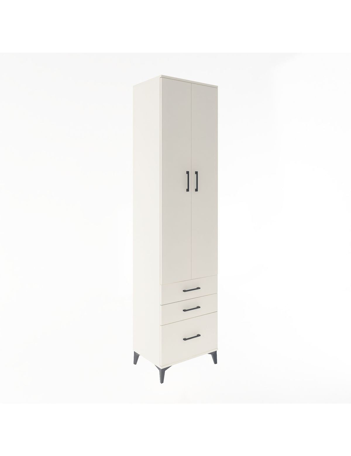 Hyperion Dolap 5 Raflı 3 Çekmeceli 2 Kapaklı 60x44x243 Aytaşı-Aytaşı