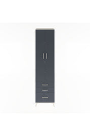 Hyperion Dolap 5 Raflı 3 Çekmeceli 2 Kapaklı 60x44x243 Aytaşı-Antrasit