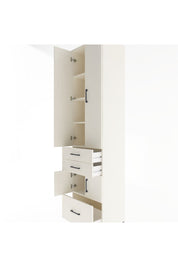 Hyperion Dolap 5 Raflı 3 Çekmeceli 4 Kapaklı 60x44x243 Aytaşı-Aytaşı