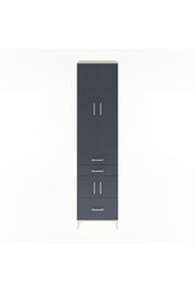 Hyperion Dolap 5 Raflı 3 Çekmeceli 4 Kapaklı 60x44x243 Aytaşı-Antrasit