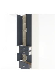 Hyperion Dolap 5 Raflı 3 Çekmeceli 4 Kapaklı 60x44x243 Aytaşı-Antrasit