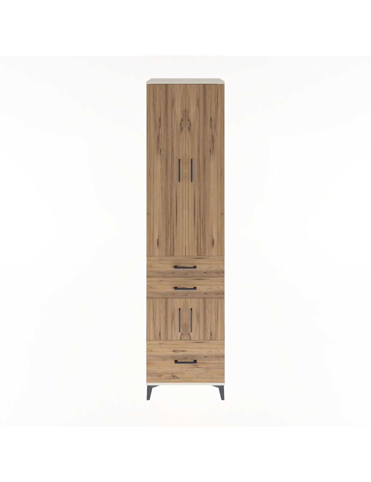 Hyperion Dolap 5 Raflı 3 Çekmeceli 4 Kapaklı 60x44x243 Aytaşı-Çam