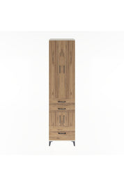 Hyperion Dolap 5 Raflı 3 Çekmeceli 4 Kapaklı 60x44x243 Aytaşı-Çam