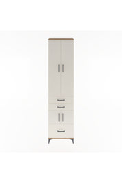 Hyperion Dolap 5 Raflı 3 Çekmeceli 4 Kapaklı 60x44x243 Çam-Aytaşı