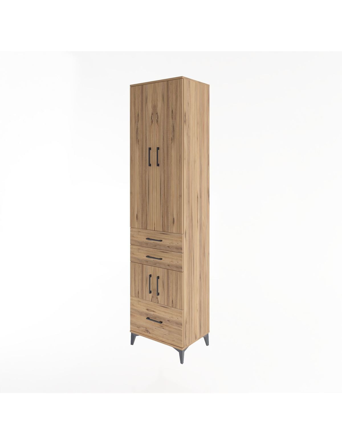 Hyperion Dolap 5 Raflı 3 Çekmeceli 4 Kapaklı 60x44x243 - S65M008V9B