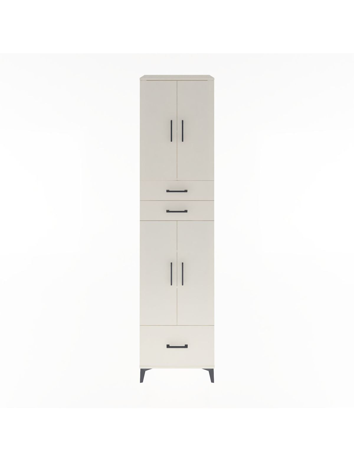 Hyperion Dolap 5 Raflı 3 Çekmeceli 4 Kapaklı 60x44x243 Aytaşı-Aytaşı