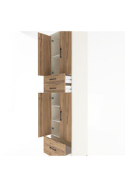 Hyperion Dolap 5 Raflı 3 Çekmeceli 4 Kapaklı 60x44x243 Aytaşı-Çam