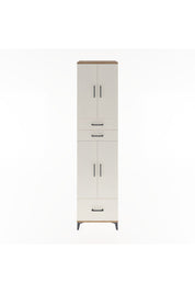 Hyperion Dolap 5 Raflı 3 Çekmeceli 4 Kapaklı 60x44x243 Çam-Aytaşı