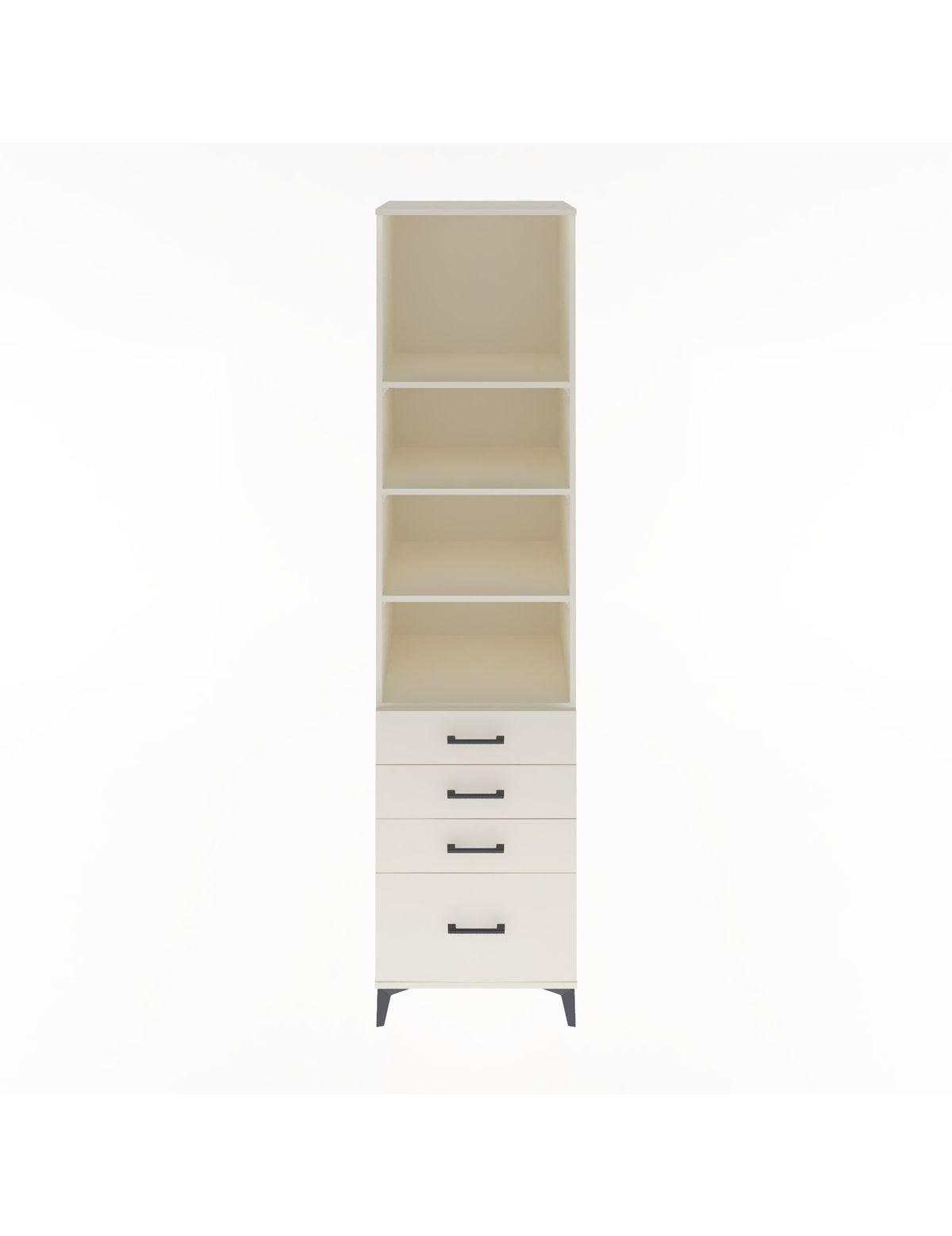 Hyperion Dolap 4 Raflı 4 Çekmeceli 60x44x243 Aytaşı-Aytaşı