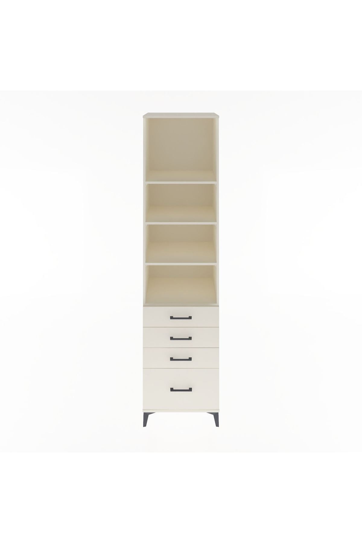 Hyperion Dolap 4 Raflı 4 Çekmeceli 60x44x243 Aytaşı-Aytaşı