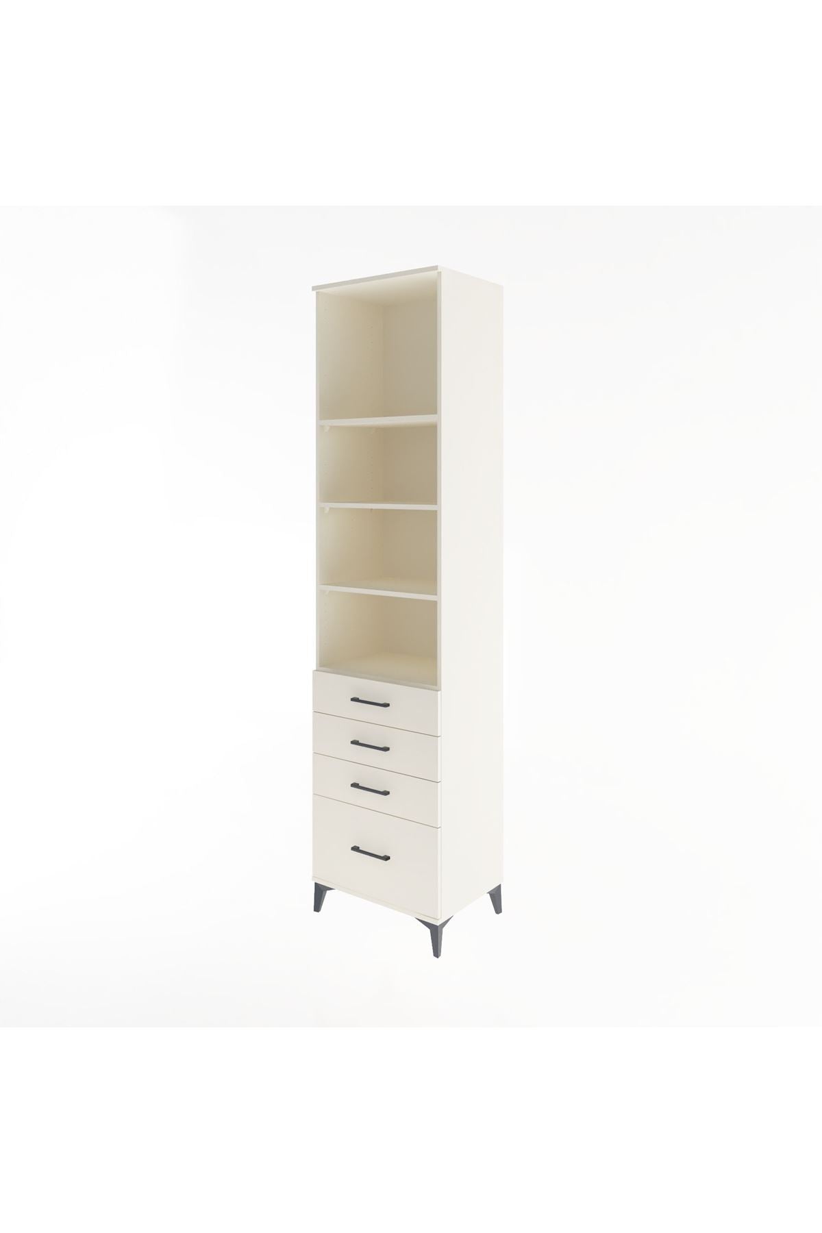 Hyperion Dolap 4 Raflı 4 Çekmeceli 60x44x243 Aytaşı-Aytaşı