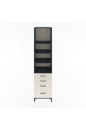 Hyperion Dolap 4 Raflı 4 Çekmeceli 60x44x243 Antrasit-Aytaşı