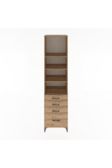 Hyperion Dolap 4 Raflı 4 Çekmeceli 60x44x243