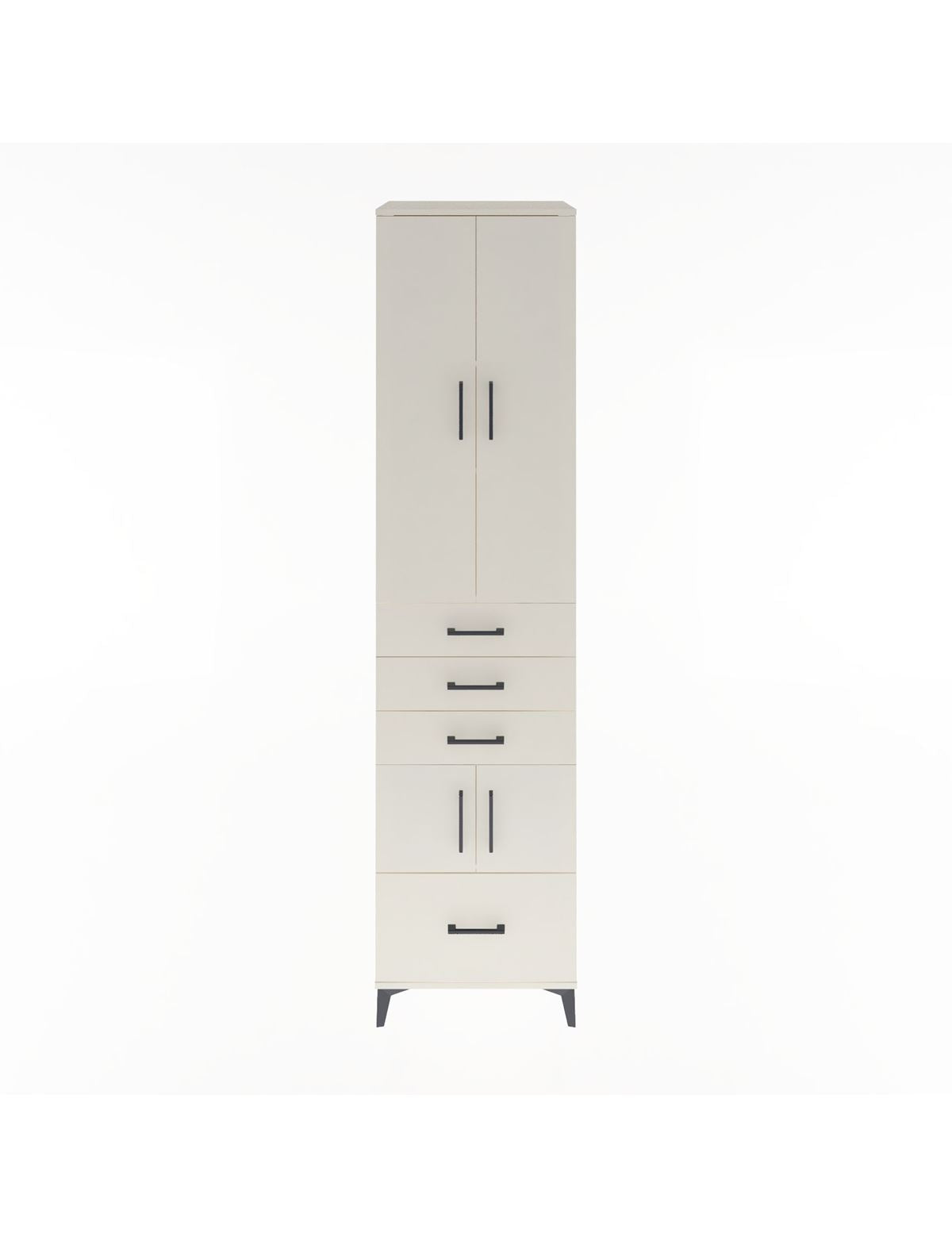 Hyperion Dolap 4 Raflı 4 Çekmeceli 4 Kapaklı 60x44x243 Aytaşı-Aytaşı