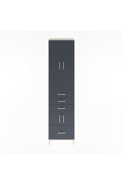 Hyperion Dolap 4 Raflı 4 Çekmeceli 4 Kapaklı 60x44x243 Aytaşı-Antrasit