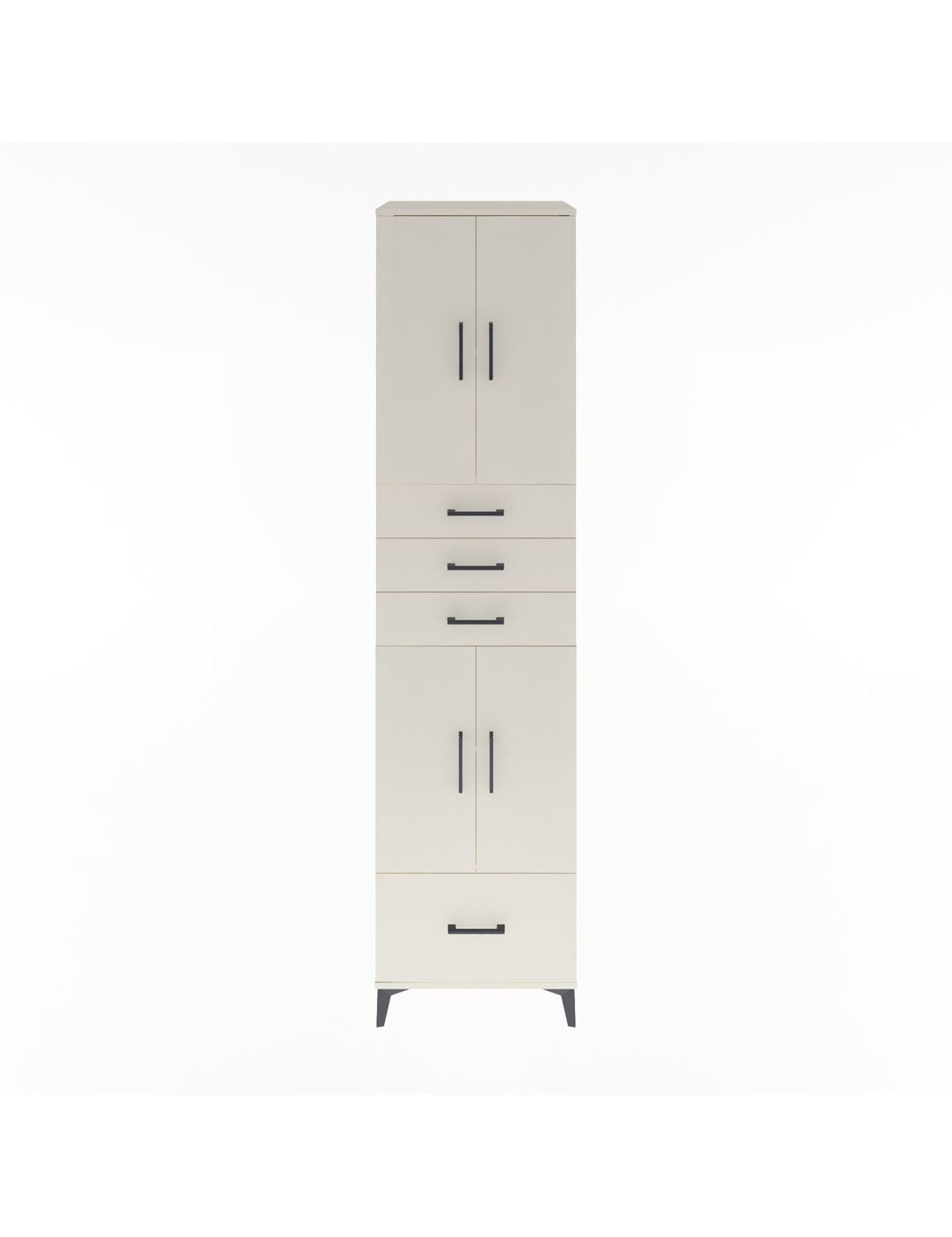 Hyperion Dolap 4 Raflı 4 Çekmeceli 4 Kapaklı 60x44x243 Aytaşı-Aytaşı