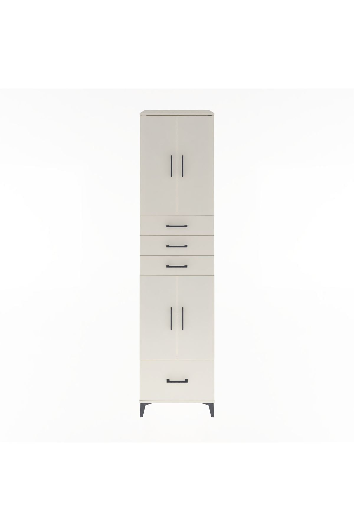 Hyperion Dolap 4 Raflı 4 Çekmeceli 4 Kapaklı 60x44x243 Aytaşı-Aytaşı