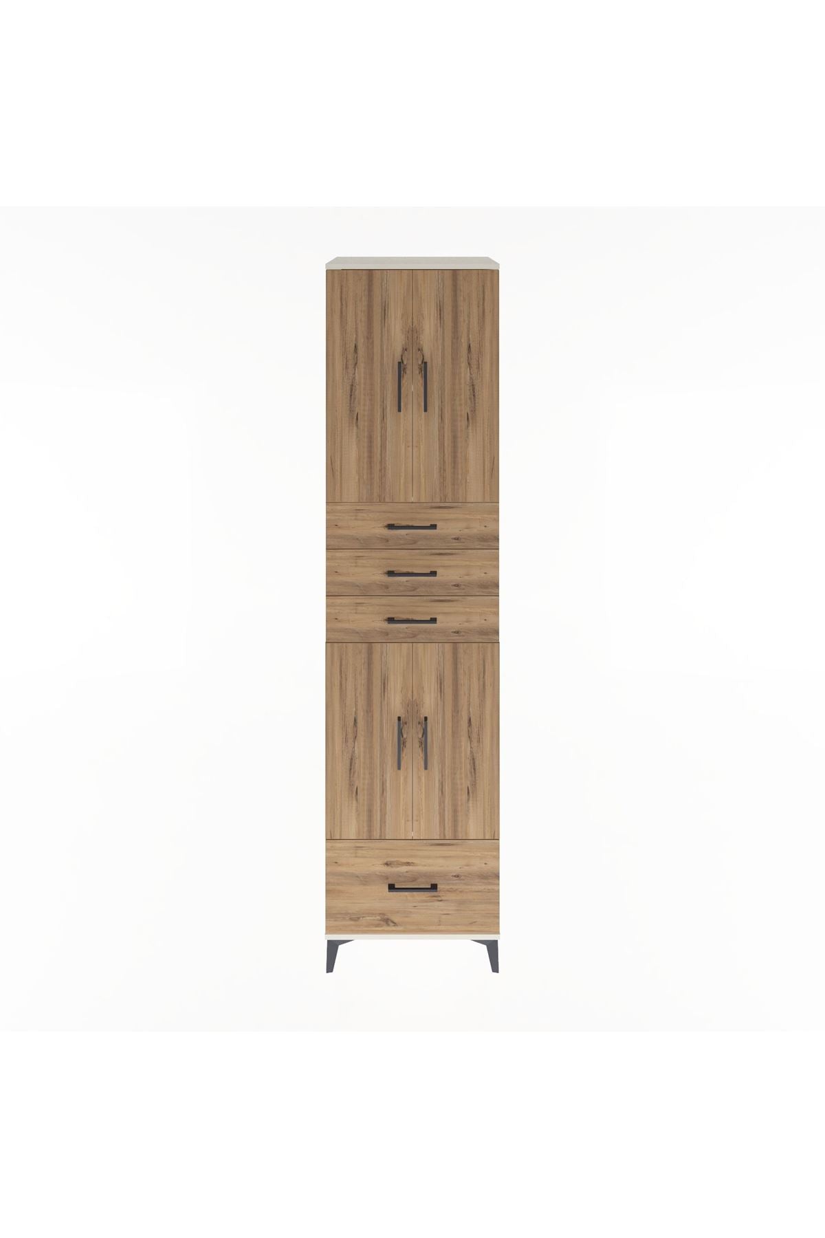 Hyperion Dolap 4 Raflı 4 Çekmeceli 4 Kapaklı 60x44x243 Aytaşı-Çam