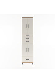 Hyperion Dolap 4 Raflı 4 Çekmeceli 4 Kapaklı 60x44x243 Çam-Aytaşı