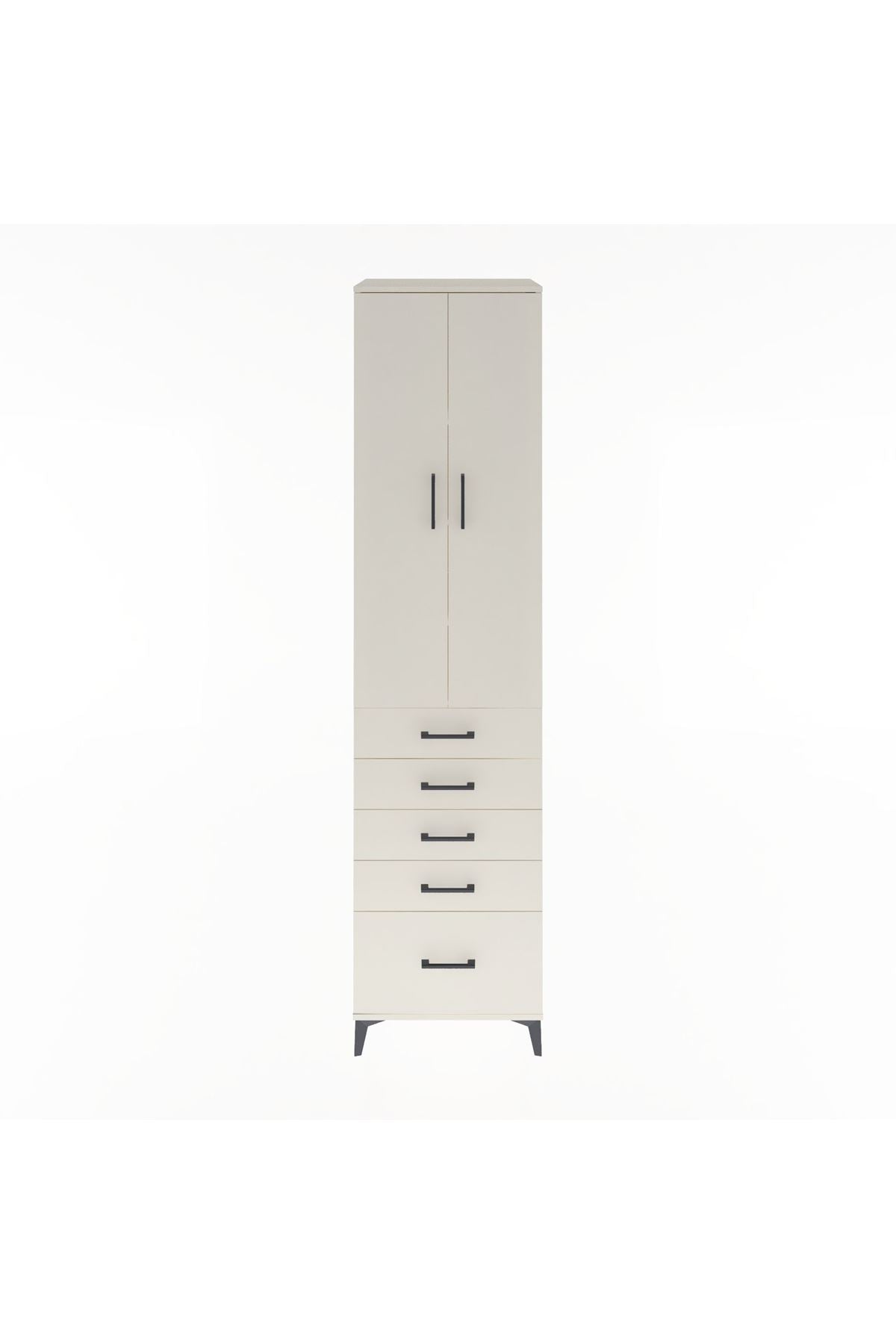 Hyperion Dolap 4 Raflı 5 Çekmeceli 2 Kapaklı 60x44x243 Aytaşı-Aytaşı