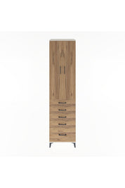 Hyperion Dolap 4 Raflı 5 Çekmeceli 2 Kapaklı 60x44x243 Aytaşı-Çam