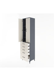 Hyperion Dolap 4 Raflı 5 Çekmeceli 2 Kapaklı 60x44x243 - S65M013V4B