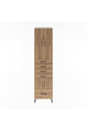 Hyperion Dolap 4 Raflı 5 Çekmeceli 4 Kapaklı 60x44x243 Aytaşı-Çam