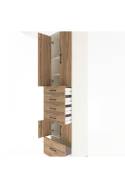 Hyperion Dolap 4 Raflı 5 Çekmeceli 4 Kapaklı 60x44x243 Aytaşı-Çam