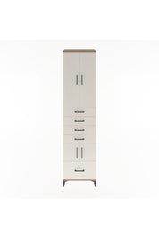 Hyperion Dolap 4 Raflı 5 Çekmeceli 4 Kapaklı 60x44x243 Çam-Aytaşı