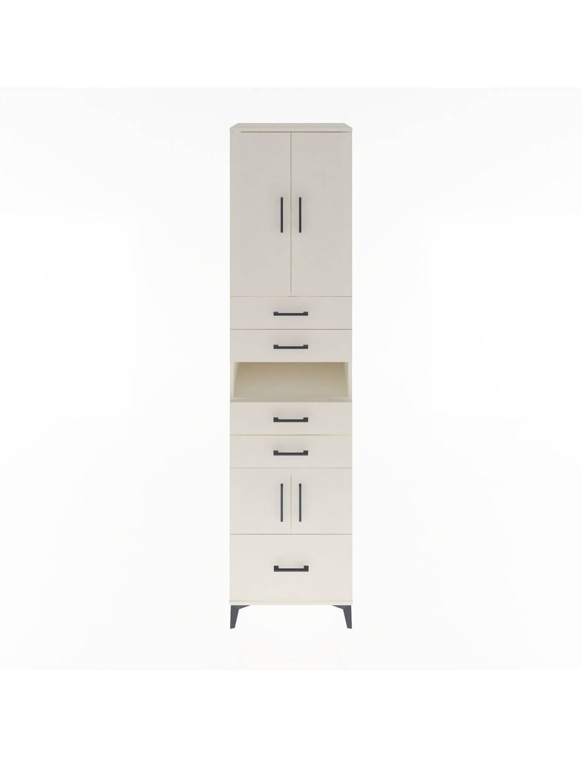 Hyperion Dolap 4 Raflı 5 Çekmeceli 4 Kapaklı 60x44x243 Aytaşı-Aytaşı