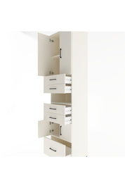 Hyperion Dolap 4 Raflı 5 Çekmeceli 4 Kapaklı 60x44x243 Aytaşı-Aytaşı