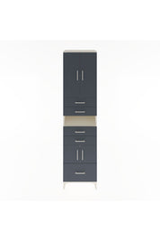 Hyperion Dolap 4 Raflı 5 Çekmeceli 4 Kapaklı 60x44x243 Aytaşı-Antrasit