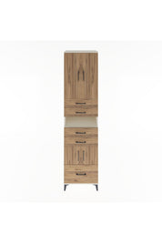 Hyperion Dolap 4 Raflı 5 Çekmeceli 4 Kapaklı 60x44x243 Aytaşı-Çam